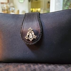 Purse Vintage Evening Hard Case Satin